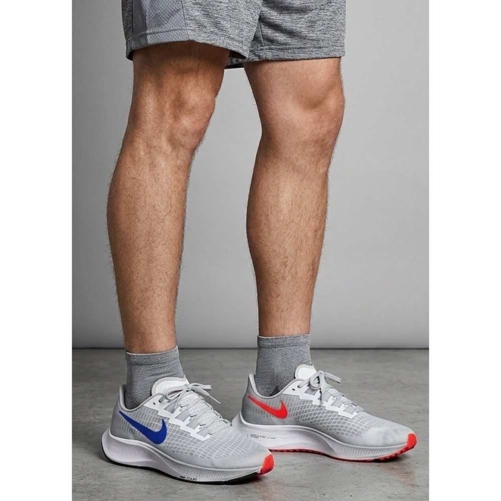 Nike Air Zoom Pegasus 37 Mens 14 Running Shoes Light Gray BQ9646-006 Athletic